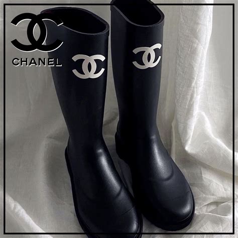 chanel beige rain boots|chanel rain boots 2022.